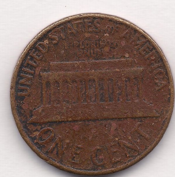 1961-D-Penny-,-Damaged-Dark-Dark-Red-With-Acid-Like-Spots-?